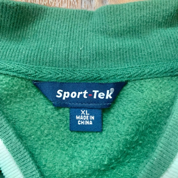 Green and Gray Varsity letterman baseball jacket w/ M - Picture 2 of 5